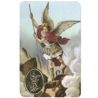 Estampa medalla San Miguel Arcángel